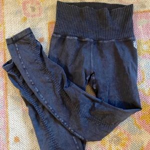 FREE PEOPLE Good Karma Black Leggings